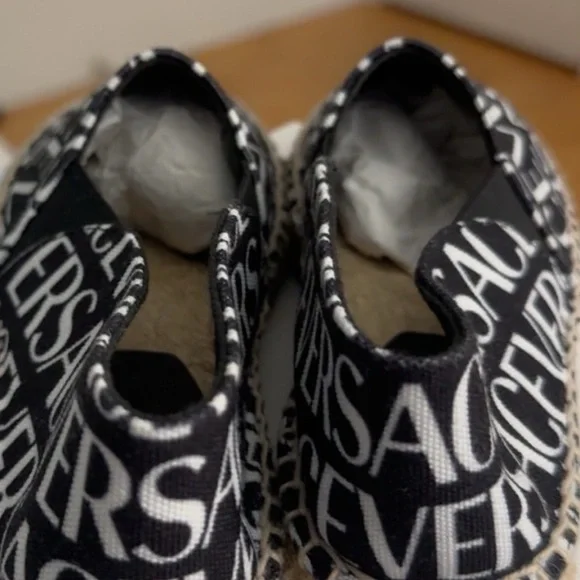 Versace Black and White Espadrilles - Picture 3 of 3